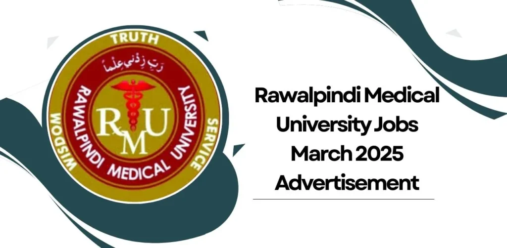 Rawalpindi Medical University logo representing a prestigious institution in medical education, healthcare, and research excellence.